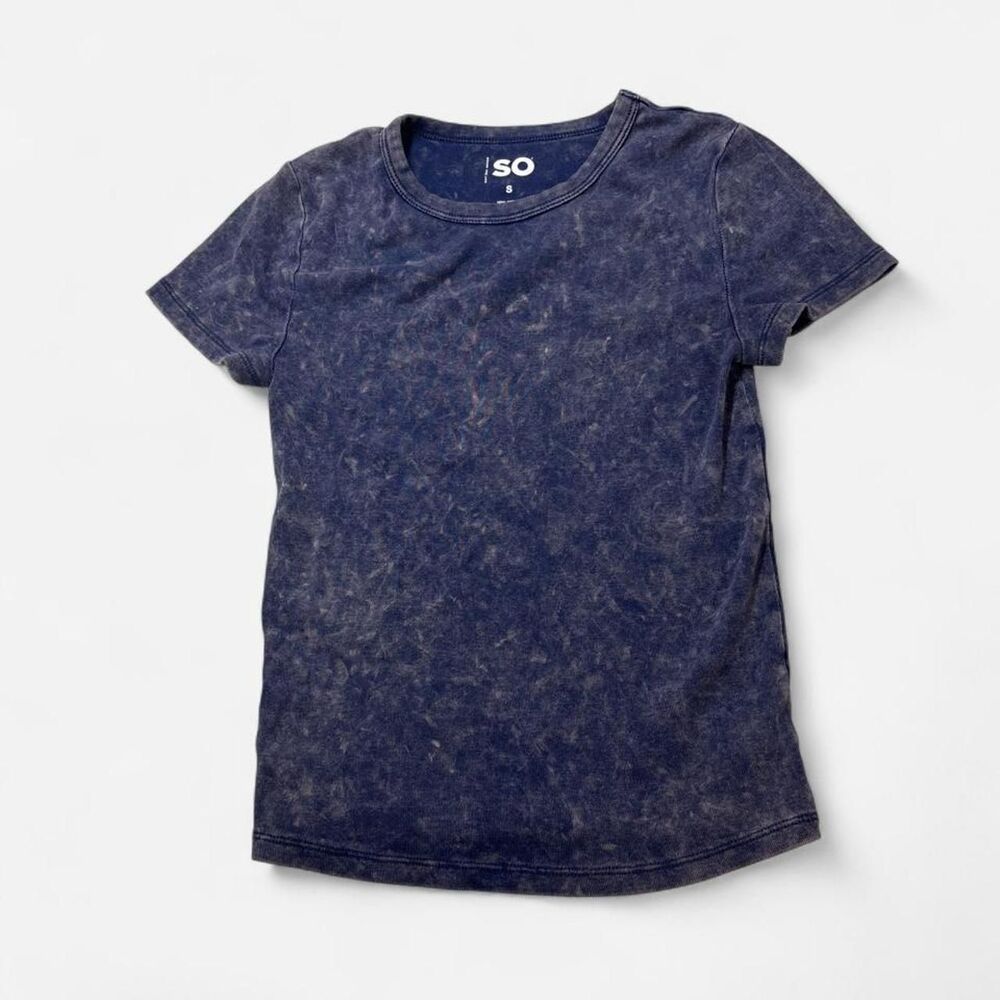 So-clothing Women's Blue and Purple T-shirt